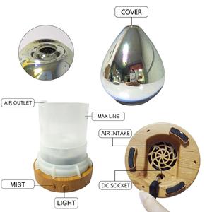 100ml hương thơm không khí tạo độ ẩm hương liệu tinh dầu khuếch tán 3D lửa ngọn lửa pháo hoa thủy tinh đầy màu sắc LED ánh sáng ban đêm - Product Image 5