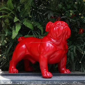 ROOGO Europa y américa <span class=keywords><strong>venta</strong></span> caliente <span class=keywords><strong>royal</strong></span> <span class=keywords><strong>canin</strong></span> imitar francés bulldog estatua de resina - Product Image 2