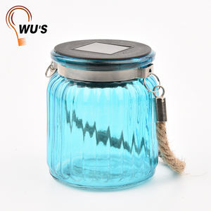 Bottiglia di vetro colorato 1pc <span class=keywords><strong>LED</strong></span> amorfo pannello solare di vetro solare luce all'aperto impermeabile hanno CE ROHS luce solare <span class=keywords><strong>per</strong></span> il giardino - Product Image 2