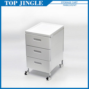 4-tier Wide Drawer Metal Case Trolley With Tray - Product Image 3
