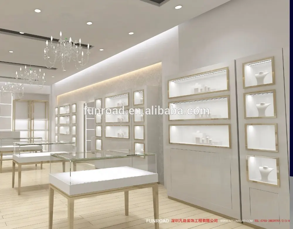 Emas Toko Perhiasan Display Counter Furniture