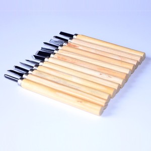 12 piezas por lote, juego de herramientas para tallar madera, cuchillo, Mini cincel, Cuchillas de acero con mango de madera de pino para niños - Product Image 3