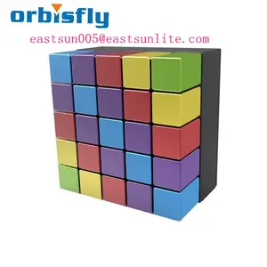 3D Trang Trí LED Matrix Ánh Sáng RGB Kinetic Tường Video LED Hiển Thị - Product Image 1