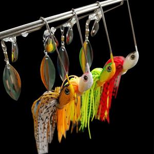 16g gonna in Silicone spinnerbait blades saltwater lead jig head fishing lure jigging spinner rubber jig buzz bait - Product Image 2