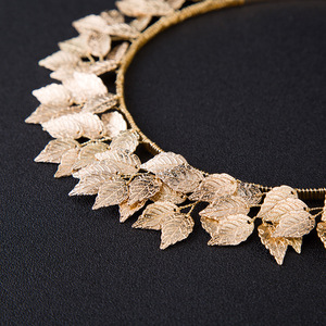 Corona de Hojas de Diosa Griega, Corona de Color Dorado Estilo Barroco, Tiara de Novia para Boda, Diadema, Accesorios para el Cabello, Tocado - Product Image 3