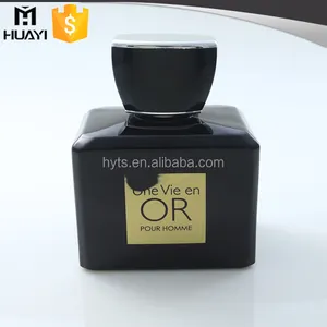 Chinois fournisseur de bouteille de parfum noir bouteille de parfum pour homme