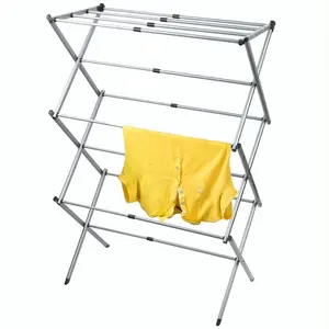 Plegable de secado Rack caballo extensible telescópico secadora de ropa