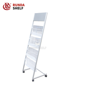 Estante de exhibición de libros de historietas y periódicos con soporte giratorio gratuito moderno, estante de venta al por menor de Metal para supermercados - Product Image 2