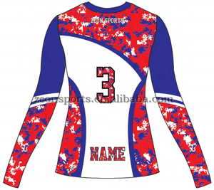 Promotion Womens Volleyball Team Shirts/<strong>Custom</strong> Ladies <strong>Sublimated</strong> Jersey Volleyball <strong>Uniform</strong> - Product Image 2
