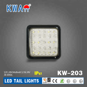 Nhà máy Chất Lượng Cao 12 v 24 v Vuông Xe dừng lần lượt phía sau 36 cái <span class=keywords><strong>LED</strong></span> ĐUÔI Đèn cho Xe Tải trailer biển - Product Image 3
