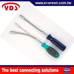 Tournevis à vis à poignée en plastique finition unie avec tête fendue pour kit d'outils de serrage de tuyau de forage à écrou - Product Image 3