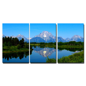 Articles <span class=keywords><strong>de</strong></span> décoration <span class=keywords><strong>de</strong></span> la maison toile tendue personnalisée lac et <span class=keywords><strong>montagne</strong></span> Photo impression Nature <span class=keywords><strong>paysage</strong></span> photo toile peinture - Product Image 4