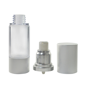 Flacone Airless di Lusso in Acrilico Nero, Bianco, Oro e Argento da 15ml, 30ml, 50ml, 100ml con Pompa per Lozione - Product Image 6