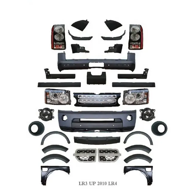 Autobiography LR4 Kit de carrocería para Land Rover Discovery 3 2005-2009 Actualización a Discovery 4 2014 2015 2016 Conjunto de parachoques