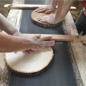 Tranches <span class=keywords><strong>de</strong></span> bois naturel non fini, rondes, vierges, avec écorce, pour l'artisanat, les décorations <span class=keywords><strong>de</strong></span> Noël, le bricolage, les centres <span class=keywords><strong>de</strong></span> <span class=keywords><strong>table</strong></span> <span class=keywords><strong>de</strong></span> mariage - Product Image 6