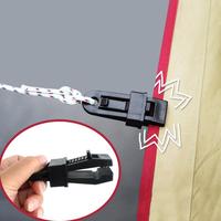 Clip de corde multifonctionnel, bloque-cordon résistant au vent, attache universelle pour bâche, accessoires de camping