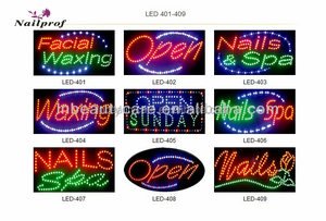 Nails Spa Pedicure Salone di Bellezza LED Segno/Nail Salon LED Segno Aperto Nailprof - Product Image 3
