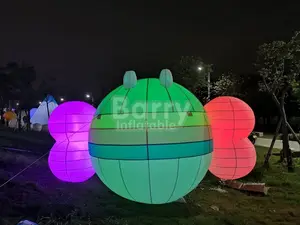 Customized Inflatable Lighting Advertising Models Inflatable Cartoon Character With LED Light