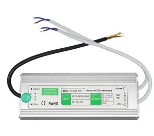 C-entrada de energia 90 ~ 270v ac dc 12v 24v, 5v, 10w, 15w, 25w, 30w, 45w, 50w, 60w, 80w, 100w, 150w, 200w e 300w fonte de alimentação ip67 à prova d' água