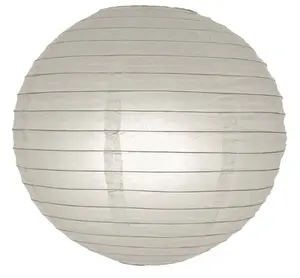 Hot Sale White gold paper lantern Round paper lantern Factory price/ECO-friendly chinese flying paper lantern