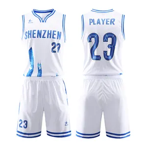 Healong Pink Basketball Uniform Farbstoff Sublimation Hersteller Design Custom Basketball Trikots