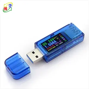 RD USB 3.0 AT34 warna LED DC voltmeter, pengukur arus tegangan ammeter multimeter pengisian baterai bank daya USB Tester