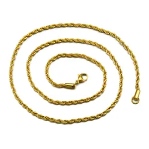 24K gold Jewelry Stainless Steel Necklace for men