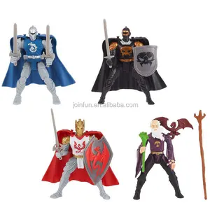 custom make medieval plastic Knights 4 inch Action Figure Black Knight toys