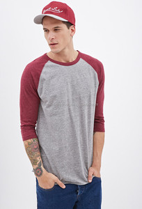 Fabricant de t-shirts 100% coton 180 GSM Coton Pima de haute qualité Homme Uni Sans marque Publicité personnalisée T-shirt raglan - Product Image 3