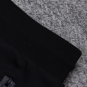 Pantaloncini da bagno personalizzati in poliestere per palestra all'ingrosso pantaloncini da ginnastica Casual da uomo neri con motivo a cerniera antirughe