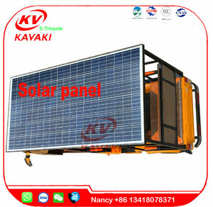 Guangzhou KAVAKI 1000 W potencia motocicleta de tres ruedas rickshaw triciclo eléctrico solar - Product Image 5