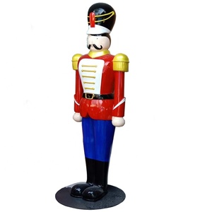 <strong>Large</strong> Fiberglass Christmas Toy Soldier Outdoor Decoration Life-Size <strong>Nutcracker</strong> Made of Fiberglass for Shopping Mall Decoration - Product Image 2