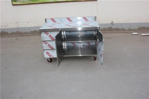 Mesa de Trabajo Moderna de Acero Inoxidable Móvil, Equipo de Cocina Comercial de Acero Inoxidable para Restaurantes, Mesa de Trabajo Zhongkai para Uso en Cocina y Oficina - Product Image 2