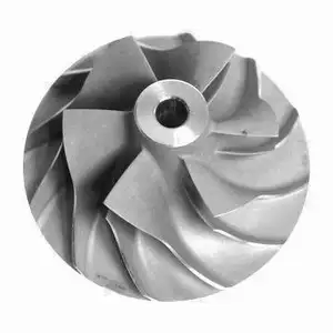 Investment casting steel turbo compressor wheel for turbocharger