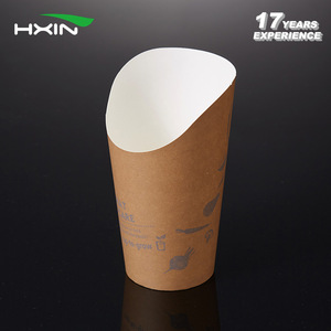 Biodegradable chip chip de caja de papas fritas tazas tazas de papel resistente a la grasa - Product Image 4