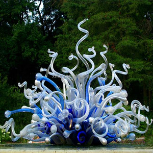 Jarrón Decorativo de Jardín de Vidrio de <span class=keywords><strong>Murano</strong></span> Soplado a Mano, Color Azul, Escultura Artística, Duradero, Venta Directa de Fábrica - Product Image 3