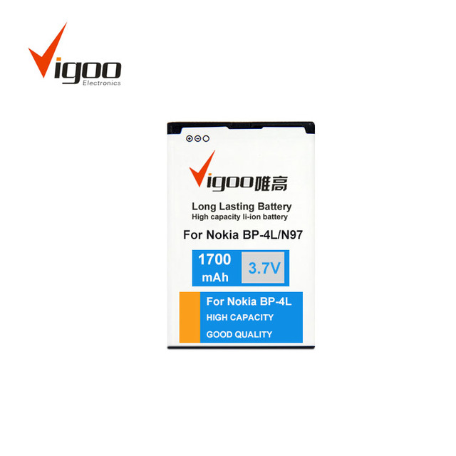 Smallest Cell Phone Battery 1700mah 3.7V Mobile Phone Battery for Nokia BP-4L N97