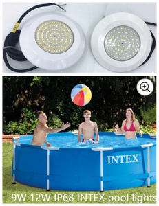 Lampes LED <span class=keywords><strong>pour</strong></span> <span class=keywords><strong>piscine</strong></span> à montage en surface, 9W 12W, résistantes à l'eau IP68, <span class=keywords><strong>pour</strong></span> piscines <span class=keywords><strong>Intex</strong></span> et piscines à thème - Product Image 6