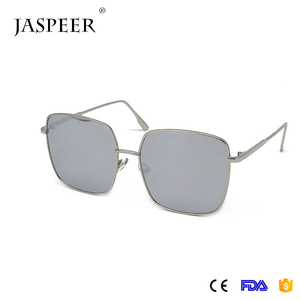 Jaspeer <span class=keywords><strong>Lunettes</strong></span> en métal gradient couleur polygone <span class=keywords><strong>vintage</strong></span> Surdimensionné <span class=keywords><strong>lunettes</strong></span> transparent plat miroir Carré <span class=keywords><strong>lunettes</strong></span> - Product Image 3