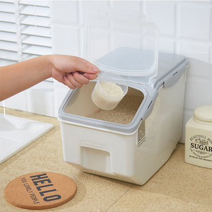 Hermético dispensador de comida a prueba de fugas de tapa caja de almacenamiento de cereales - Product Image 4