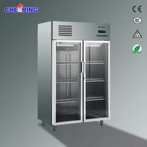Comercial de fabricante de China refrigerador doble temperatura del congelador y enfriador