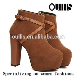 de goma de zapatos de mujer zapatos de tacón alto pq3117 de invierno - Product Image 1