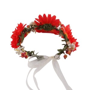 Coréen chaud vente bébé bande de cheveux filles fleur bandeau avec le diadème - Product Image 5