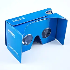 高品质VR Google Cardboard2.0 3D虚拟现实纸纸板V2.0适用于3.5至6英寸手机