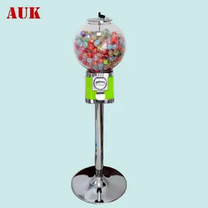 bubble gum gumball sweets bulk candy vending machine with stand/base/pedestal wholesale