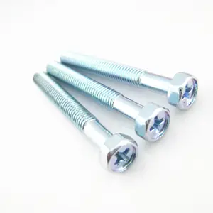 GB29.2 Mạ Kẽm Chéo Chìm Hexagon Full Thread Hex Vít Fastener Với Thụt Đầu Lục Giác Vít