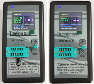 Đa-mục đích <span class=keywords><strong>Transistor</strong></span> <span class=keywords><strong>Tester</strong></span> LCR <span class=keywords><strong>Meter</strong></span> TFT Màu Hiển Thị cho Diode Thyristor Điện Dung Điện Trở MOSFET ESR Cuộn Cảm - Product Image 2