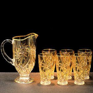 <span class=keywords><strong>Set</strong></span> da <span class=keywords><strong>Whisky</strong></span> in Stile Europeo 7 Pezzi Senza Piombo con Decanter Dorato e <span class=keywords><strong>Bicchieri</strong></span> da <span class=keywords><strong>Whisky</strong></span> - Product Image 5