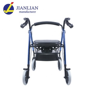 JL9188LH Lightweight Foldable Walker <strong>Rollator</strong> With Seat/aluminum <strong>Rollator</strong> Shopping Cart - Product Image 3