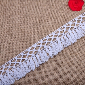 Yüksek kalite yeni tasarım beyaz toptan fabrika yumuşak çanta için % 100% pamuk sınır Trim dantel tığ dantel Trim